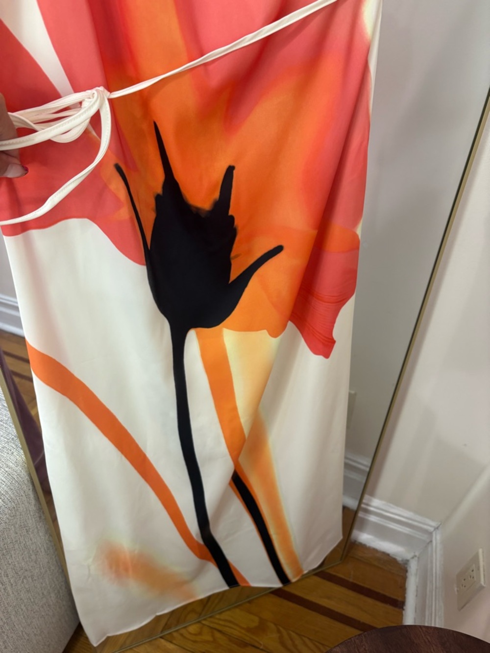 NWT COMMENSE SMALL TULIP FLOWER FULLY
LINED ONE STRAP SUMMER Dress - Picture 3 of 8